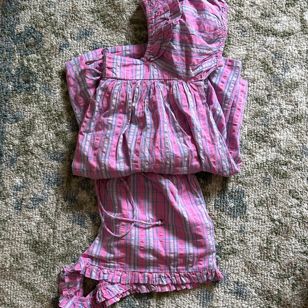 Free People Pink Striped Women’s Shorts